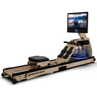 Sportstech Rudergerät AquaElite Wasserrudergerät, LED, App-Konnektivität, klappbar, 21,5" HD-Display