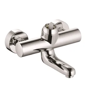 KLUDI PROVITA Wandarmatur-Einhandmischer DN 15 ohne Hebel, Ausladung 183 mm chrom 335300500