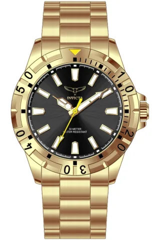 Invicta Specialty 69032 Herrenuhr - Quarzwerk - Metall mit schwarzem Zifferblatt - 42 mm