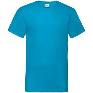 Fruit of the Loom - "Valueweight" T-Shirt V-Ausschnitt für Herren (Azure Blau)