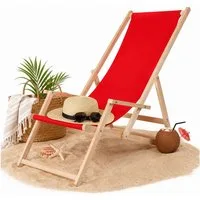 Mucola Gartenstuhl Strandliege Liegestuhl Gartenliege Sonnenliege Strandstuhl Balkonliege (Stück), Inkl. Sicherung gegen ungewolltes Zusammenklappen