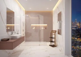 Hoesch Zusätzliches Glaswand Lumia+ für Duschabtrennung Walk-In 2090x370mm 8629460.101401
