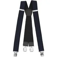 Fabio Farini Hosenträger 4cm Breites X-Design verstellbar mit extra starken Clipverschluss, Dunkelblau