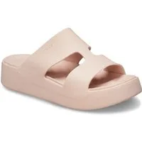 Crocs Getaway Platform H-Strap Badepantolette, Sommerschuh, Schlappen, Badeschuh, Poolslides, weiche Innensohle
