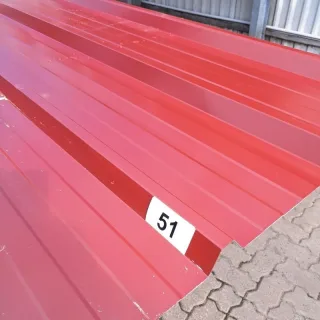 Trapezblech 45/333 | Dach | 5 Stück | 6,80 m Länge | Rotbraun ( RAL 8012 )