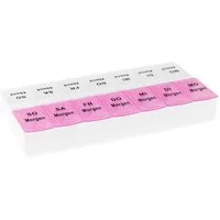 Wellgro Pillendose Tablettenbox für 7 Tage mit je 2 Fächer pro Tag