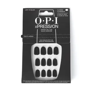 Opi Xpress/on Künstliche Nägel Iconic Shades #lady In Black 30 Stück
