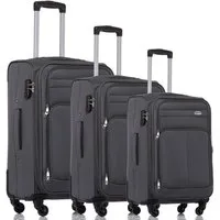 Beibye Trolleyset 3-tlg. mit 4 Rollen u. Dehnfalte div. Farben