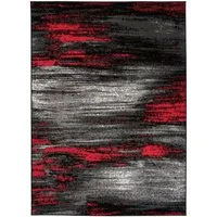 Mazovia Designteppich Modern Teppich Kurzflor Wohnzimmerteppich Robust und pflegeleicht GRAU, 120 x 170 cm, Fußbodenheizung, Allergiker geeignet, Farbecht, Pflegeleicht