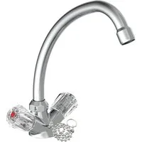 Schütte Waschtischarmatur Brillant Niederdruckarmatur, Mischbatterie Waschbecken, Armaturen in Chrom