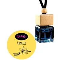 WonderWax Raumduft WonderWax® Auto Duft Quadrat Schwarz braun 8 ml, (Vanille), Duftrichtung: Vanille