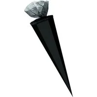 Verpackungsmittel GmbH Markneukirchen Schultüte XXL Bastel Schultüte / 100cm / eckig / Farbe: schwarz