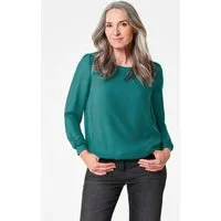 GOLDNER Klassische Bluse Kurzgröße: Schlupfbluse