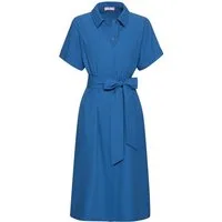Brigitte von Schönfels Midikleid Hemdblusenkleid mit Bindegürtel
