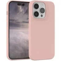EAZY CASE Handyhülle für Apple iPhone 14 Pro Hülle Silikon 6,1 Zoll, Hülle mit Kameraschutz Bumper Case silikonschutzhülle Rosa / Altrosa