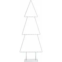 Spetebo Weihnachtskugelständer Deko Metall - 111 cm - Tannenbaum zum Aufstellen, mit 3 Ebenen um Weihnachtsschmuck zu befestigen