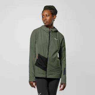 SALEWA - Pedroc Wind Kapuzenfleecejacke Damen - Grün (Gr.38)