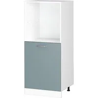 Vicco Herdumbauschrank R-Line, Blau-Grau/Weiß, 60 cm (1-St)