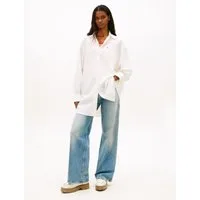Tommy Jeans Hemdblusenkleid TJW LINEN SHIRT DRESS EXT Oversized, mit Knopfleiste