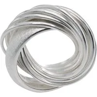 SILBERMOOS Silberring Mehrfachring "Aus zehn mach eins", 925 Sterling Silber