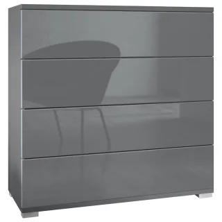 Vladon Kommode, Grau, Holzwerkstoff, 76x76x35 cm, Wohnzimmer, Kommoden & Sideboards, Kommoden