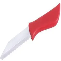 Contacto Messer-Set Contacto Edelstahl Küchenmesser mit rotem Griff Wellenschliff 17,5 cm