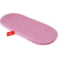 BabyLux Spannbettlaken BABYLUX Spannbettlaken Kinderwagen Baby Spannbetttuch Wiege Bettlaken, 7. Minky - Altrosa