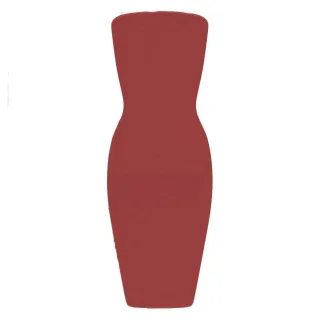 Honeyz - Bodycon Kleid für Damen, Trägerlos (Rostfarben)