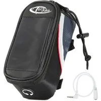 tectake Fahrradtasche Satteltasche mit Rahmen-Befestigung für Smartphones, mit Rahmenbefestigung