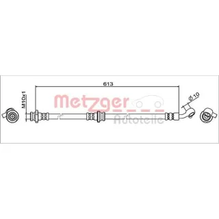 Metzger Bremsschlauch vorne rechts Nissan Qashqai X-Trail