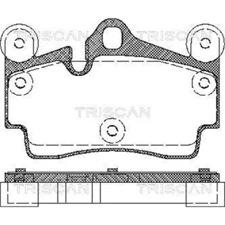Triscan Bremsbel?ge hinten Audi Q7 Porsche Cayenne VW Touareg 811029050