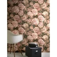 A.S. Création Vliestapete Neue Bude 2.0 Romantic Flowery mit romantischen Rosen, leicht strukturiert, floral, Wald, botanisch, Tapete Blumen Tapeten Wohnzimmer Schlafzimmer Küche modern Design Büro