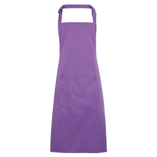 Premier Ladies/Womens Colours Bip Schürze mit Tasche (2er Pack) (Rich Violet)