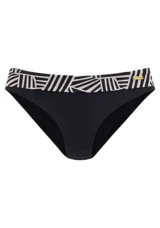 LASCANA - lascana Umschlaghose black-creme - Gr. - 40