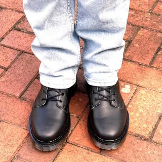 Shoezuu 8 Eye UK Boots Winter schwarz 39