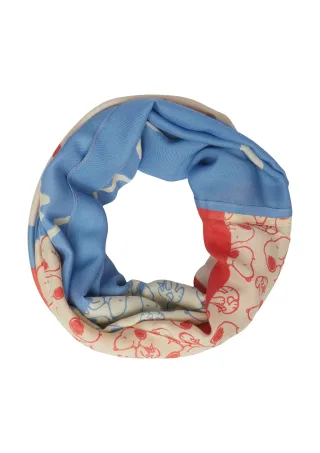 s.Oliver - Snood blau/mehrfarbig - Gr. - ONESIZE