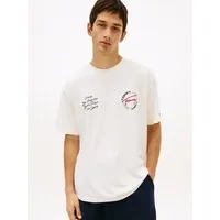 Tommy Jeans T-Shirt TJM RELAXED SIGN CIRCLE mit Markenprint, Rundhals