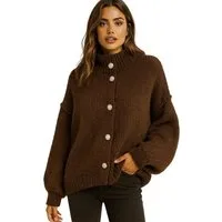 Worldclassca Cardigan WORLDCLASSCA Damen Cardigan Oversize Strickjacke mit Knöpfen Fashion Neue Kollektion - Stilvolle und gemütliche Strickmode für Damen
