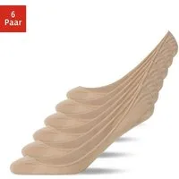 SNOCKS Füßlinge Loafer Socken Ballerina Socken (6-Paar) aus Bio-Baumwolle, perfekt für Ballerinas