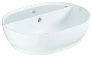 GROHE Aufsatzwaschtisch Essence 103566, 500x400mm 1 Hahnloch Überlauf alpinweiß, 103566SH00 103566SH00