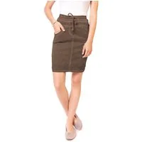 Easy Young Fashion Bleistiftrock Bleistift Twill-Sweatrock 5186 mit elastischem Taillenbund
