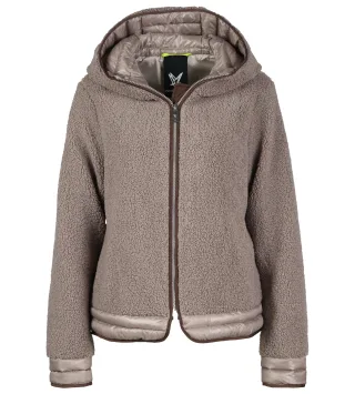 Fuchs Schmitt - Fake Fur Jacke stein - Gr. - 46