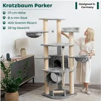 Happypet Kratzbaum PARKER, Gesamthöhe ca. 171 cm, Haus: 30 x 32 x 32 cm