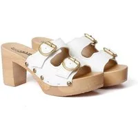 Softclox EVI Buttero weiß (natur) Pantolette