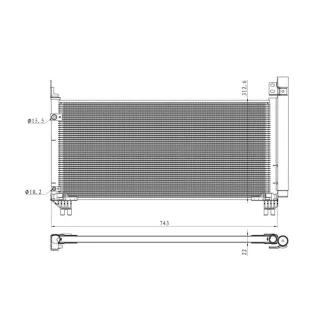 NRF Klimakondensator + Trockner Lexus Rx 350466