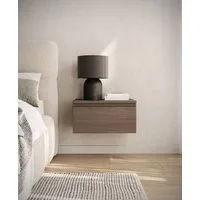 Selsey Nachttisch BEMMI, Wandnachttisch mit Schublade – schwebendes Design, matt, 48 cm breit