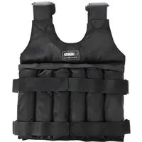 Athlix Gewichtsweste Gewichtsweste 1-50kg für Workout, Krafttraining, Laufen, Fitness, Ohne Gewichte, bis 50kg belastbar, 1680D Oxford-Material