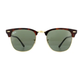 Ray-Ban Sonnenbrille Clubmaster 3016 W0366 Havanna Grün G-15 Groß 51mm