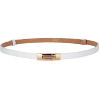 MIRROSI Ledergürtel Damen Gürtel Echtleder, Made in Italy, 18mm breit (Passt fast zu jeder Hosenschlaufe) Einheitsgröße (Geeignet für einen Hüftumfang von ca. 55 bis 100 cm)