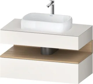 Duravit Qatego Konsolenwaschtischunterbau wandhängend Weiß Supermatt 1000x550x600 mm - QA47310308400 QA4731030840000